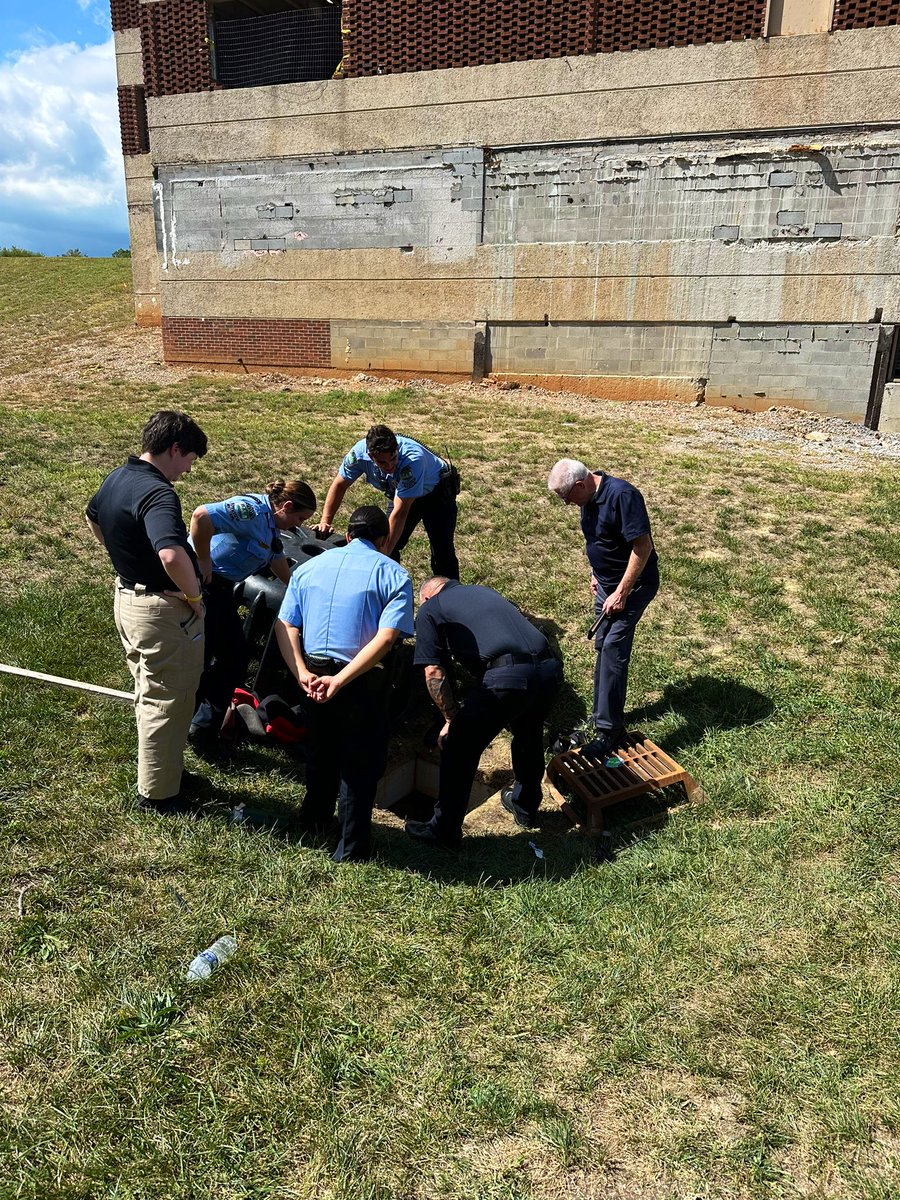 Knoxville_PD's tweet photo. Great job by our Cadets, who worked together as a team this afternoon to rescue four kittens that were trapped in a storm drain at the Public Safety Complex. They also purchased cat formula and food to help nourish the kittens after they were successfully rescued. https://t.co/IJlfjwfLx2