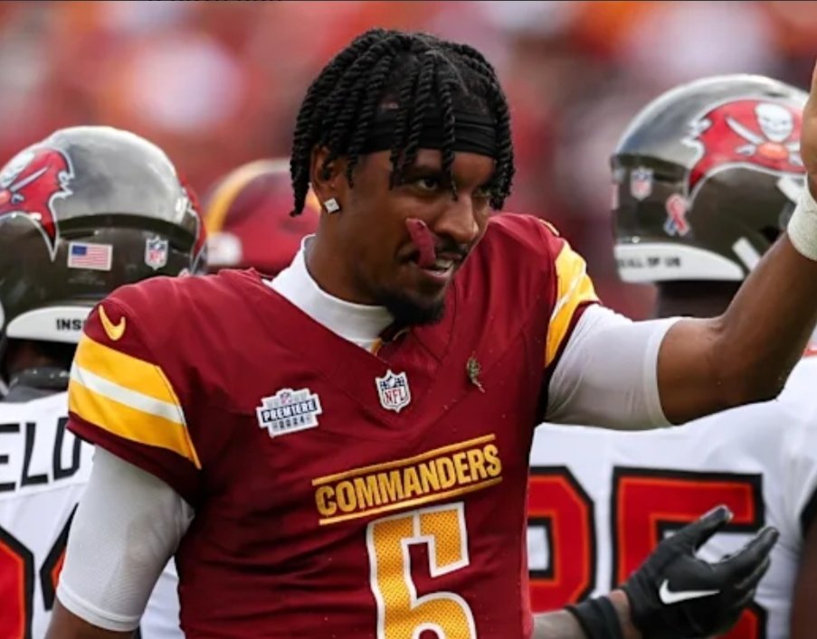 Our <a href="/Gourmetcasanova/">Pcasanova🏀🏈</a> says #JaydenDaniels is the only rookie QB making a case for #ROY. The numbers and the eye test don't lie. Who you got? #NFL    #FantasyFootball
theeverydayfan.com/jayden-daniels…