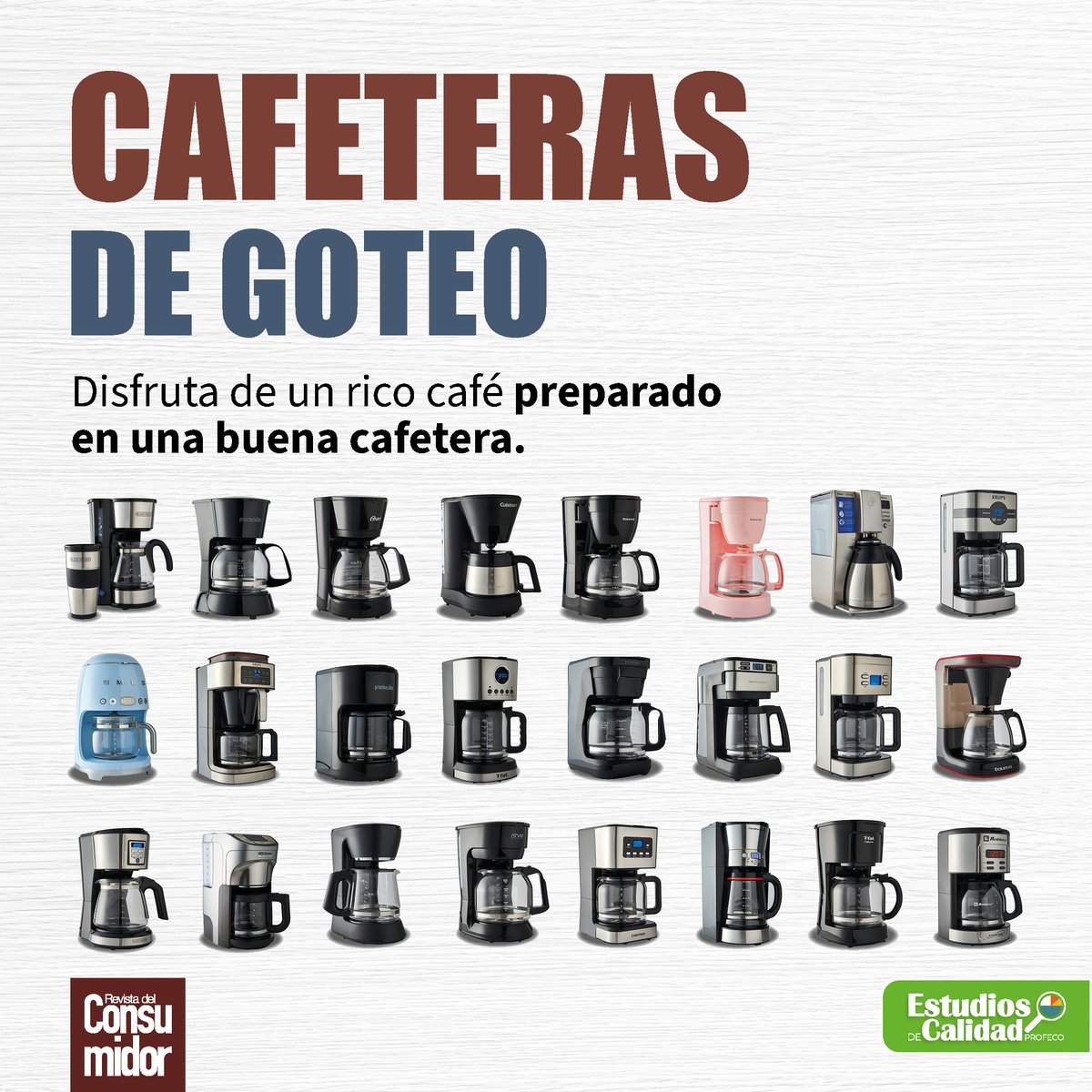 ☕ Para disfrutar al máximo de un buen café, es muy importante contar con una buena cafetera. Por ello en el #EstudioDeCalidad analizamos 24 modelos de 14 marcas de cafeteras de goteo, checa los resultados en esta cápsula.

👉youtu.be/o8KcFAD5jBA?si…