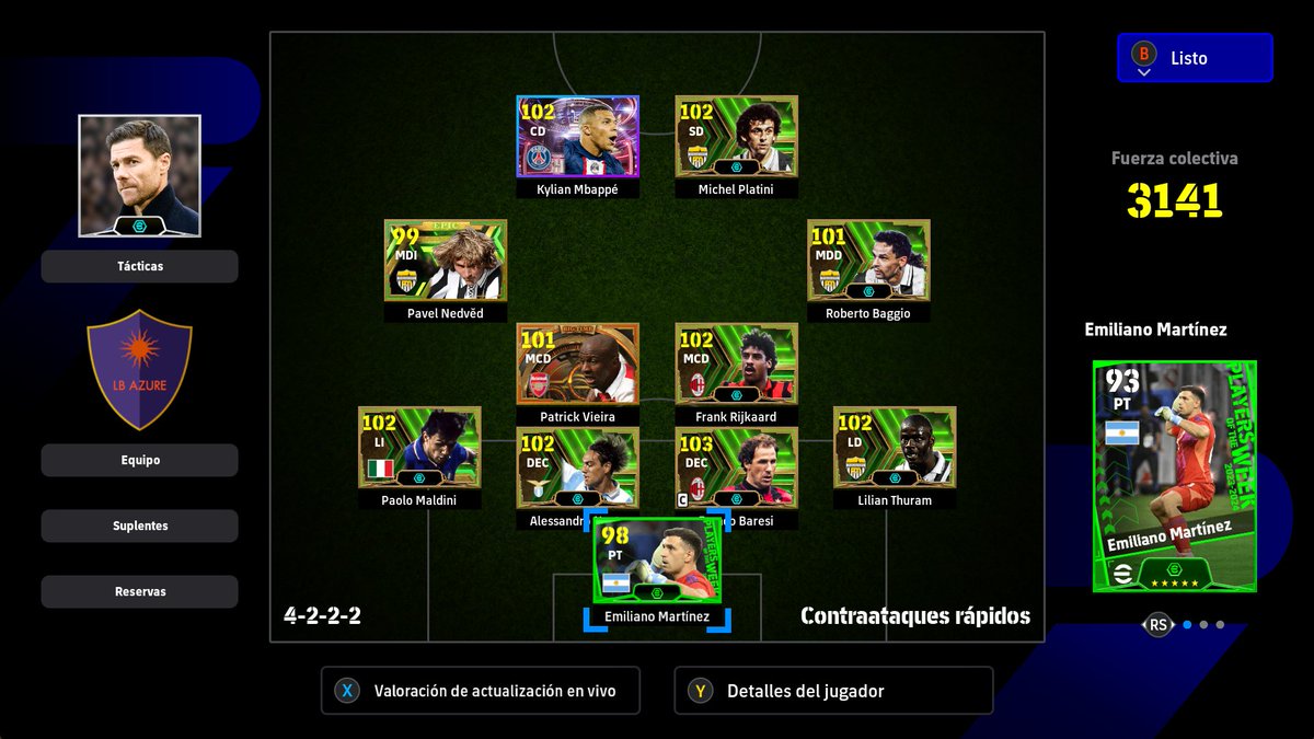 Play this formation for ez wins on this meta (QC with RMF and LMF on offensive instructions) You're welcome #eFootball 
Try to make your strikers have at least 90 in Shooting Power and Finishing and just shoot from outside the box. (they nerfed gks af when it comes to LRS)