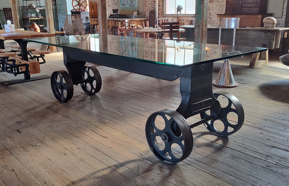GetBackInc1's tweet photo. Vintage Industrial Rolling Dining / Conference Table Base

https://t.co/AjieSGhzRL

#diningtable #diningtabledecor #diningtables #conferencetable #conferencetables #conferencetabledesign #rollingtable #castirontablebase #tablebase #vintageindustrial #vintageindustrialstyle https://t.co/od2zRbOSfq