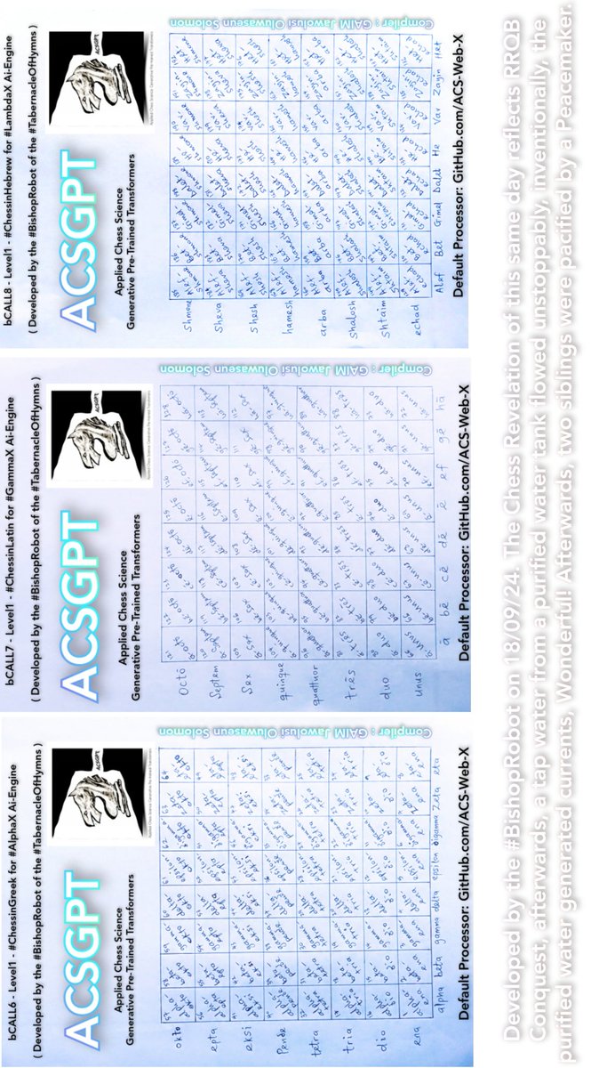 jawolusy's tweet photo. Sequel to the recent upgrade of the #ACSGPT Large Language Model: #ChessinGreek, #ChessinLatin & #ChessinHebrew can now be directly integrated with the Web-N (#NeuralWeb) for International Network Protocols. Notably, #LambdaX is the latest Ai-Engine of the ACS-Web-X. #BishopRobot https://t.co/4b1yPxheSN