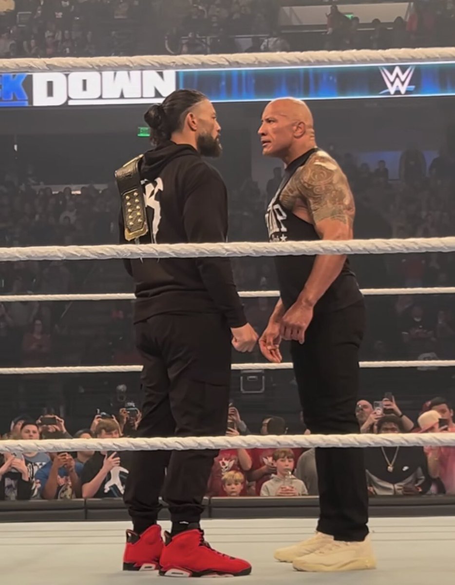 I need this 🔥

The Rock Vs Roman Reigns 
The Final Boss Vs The OTC 

WrestleMania 41
