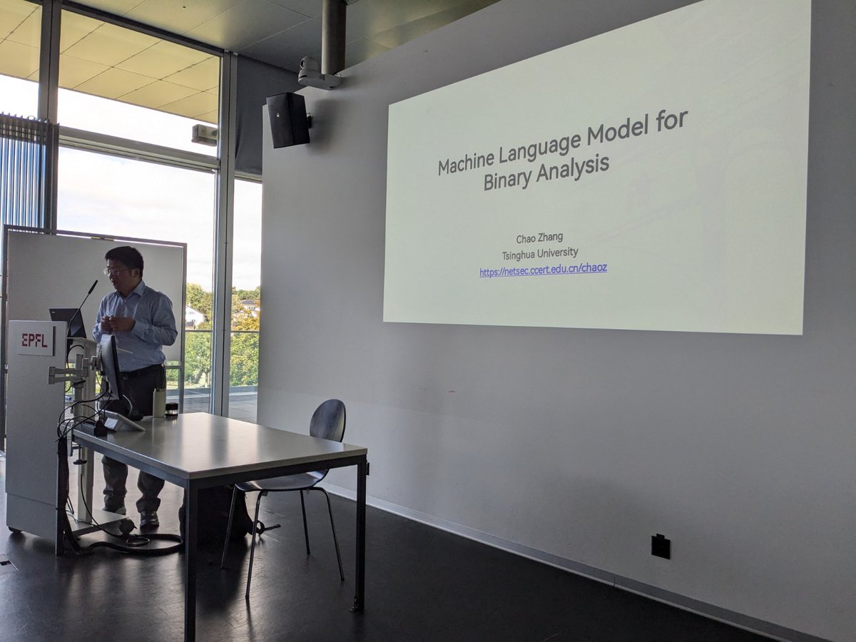 gannimo's tweet photo. What a great time hosting Chao for a short visit @EPFL_en. This is the first time I trust ML-based binary analysis. Cool stuff! https://t.co/ARORFZ51JS
