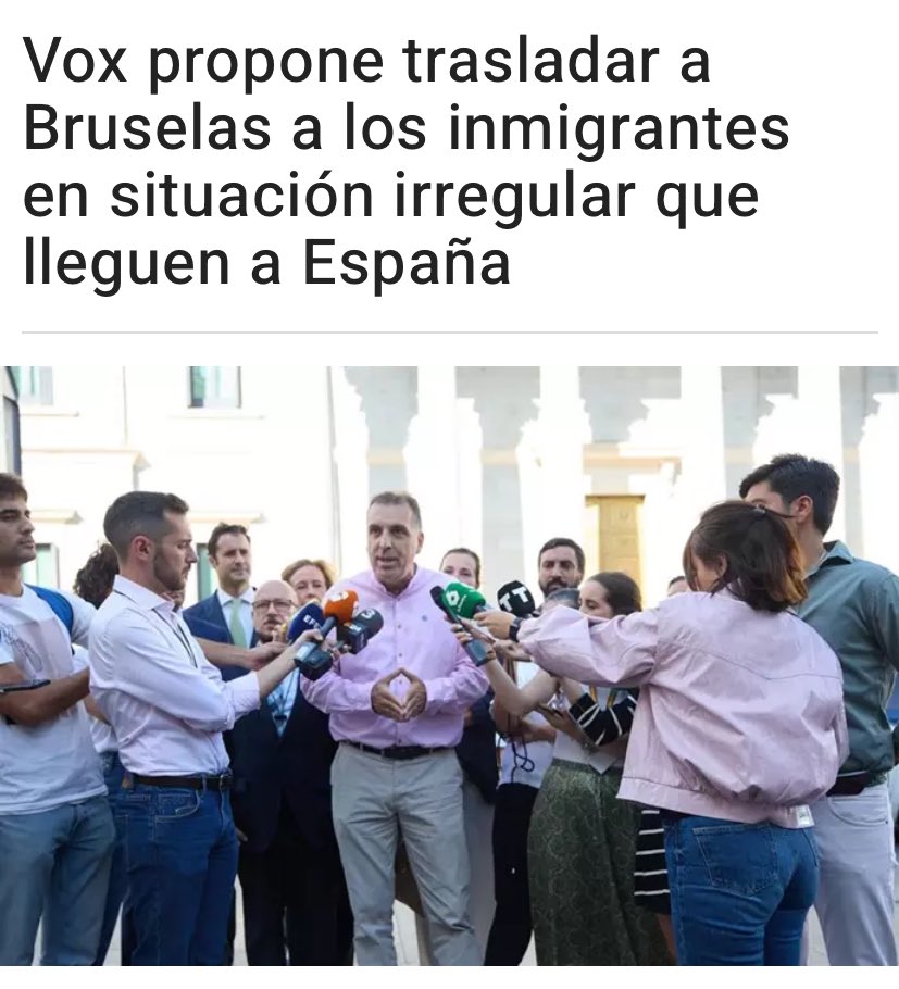 🔴 Vox propone sacar a los inmigrantes ilegales de nuestros pueblos y ciudades y mandarlos a Bruselas a que los acojan los “solidarios” eurodiputados de la Agenda 2030

¿Qué te parece esta iniciativa?