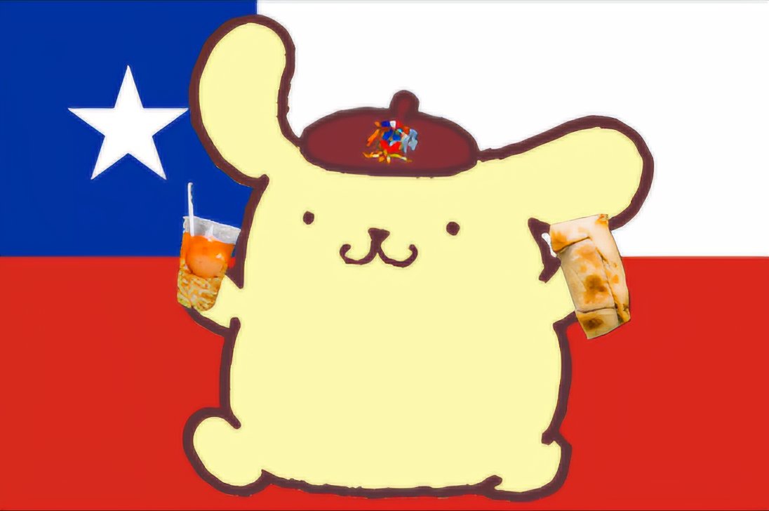 encapsulate5's tweet image. feli dieciocho, viva chile mrd, etc.