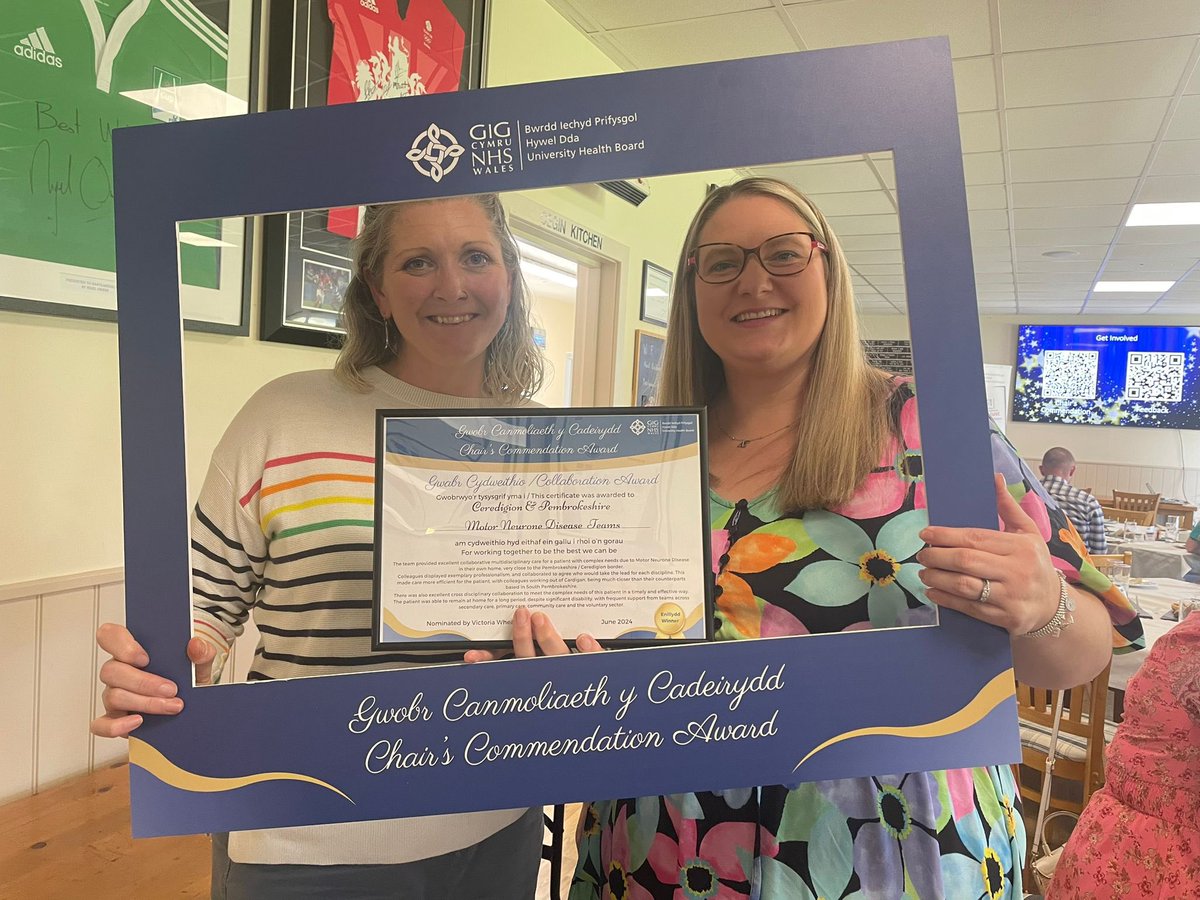 catrinphysio's tweet image. Very proud of @AdvancingPhysio and the Pembrokeshire and Caredigion MND team @mndassoc @HywelDda_values @HywelDdaHB for winning an award