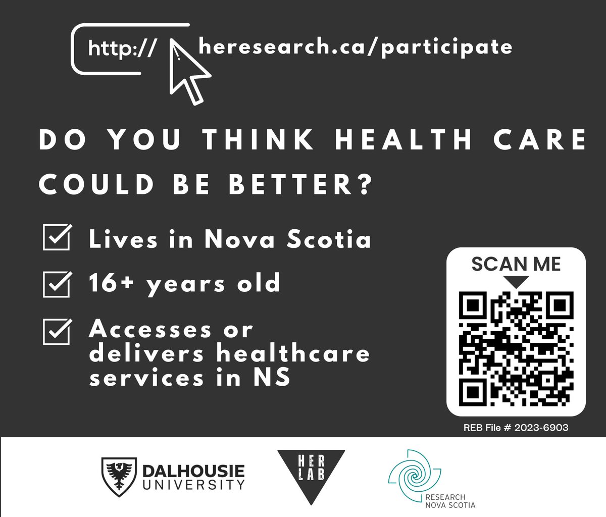 Complete a 30-minute questionnaire on well-being and healthcare delivery and you could win an iPad!

Click here to find out more! &gt;&gt;&gt; heresearch.ca/participate