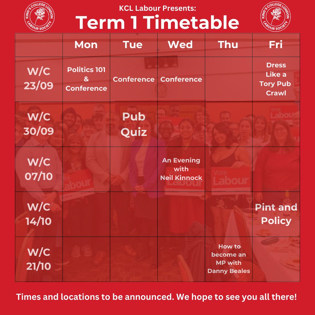 We are pleased to announce the first half of our Semester 1 term card for the upcoming year! Times and locations are to be confirmed and will be advertised closer to the dates. We can’t wait to meet all of you and look forward to seeing you at our events!