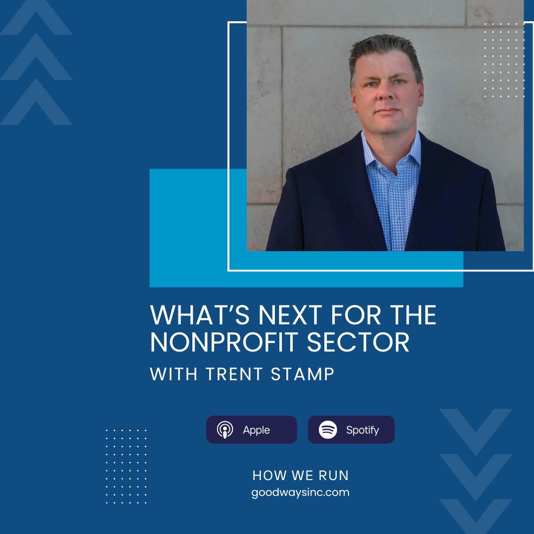 Eisner Foundation (@eisnerfound) on Twitter photo Our CEO Trent Stamp joins Julie Lacouture <a href="/goodwaysinc/">Julie Lacouture</a> on the latest episode of the How We Run podcast to discuss the latest trends in the nonprofit sector. Listen here or wherever you get your podcasts: goodwaysinc.com/whats-next-for… Our CEO Trent Stamp joins Julie Lacouture <a href="/goodwaysinc/">Julie Lacouture</a> on the latest episode of the How We Run podcast to discuss the latest trends in the nonprofit sector. Listen here or wherever you get your podcasts: goodwaysinc.com/whats-next-for…