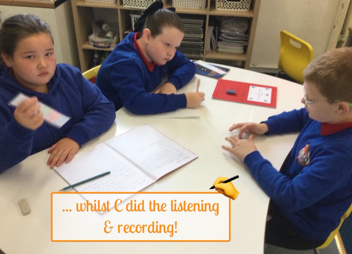 Phip_Primary's tweet photo. #DosbarthEira are getting amazing at their talking trios task! We discussed key features for descriptive writing and made notes for our display. Now we can magpie our own ideas to help us complete some descriptive writing! @EAS_LLCEnglish #PPSLit βοΈπ¬π£ https://t.co/ooX9w6jN4e