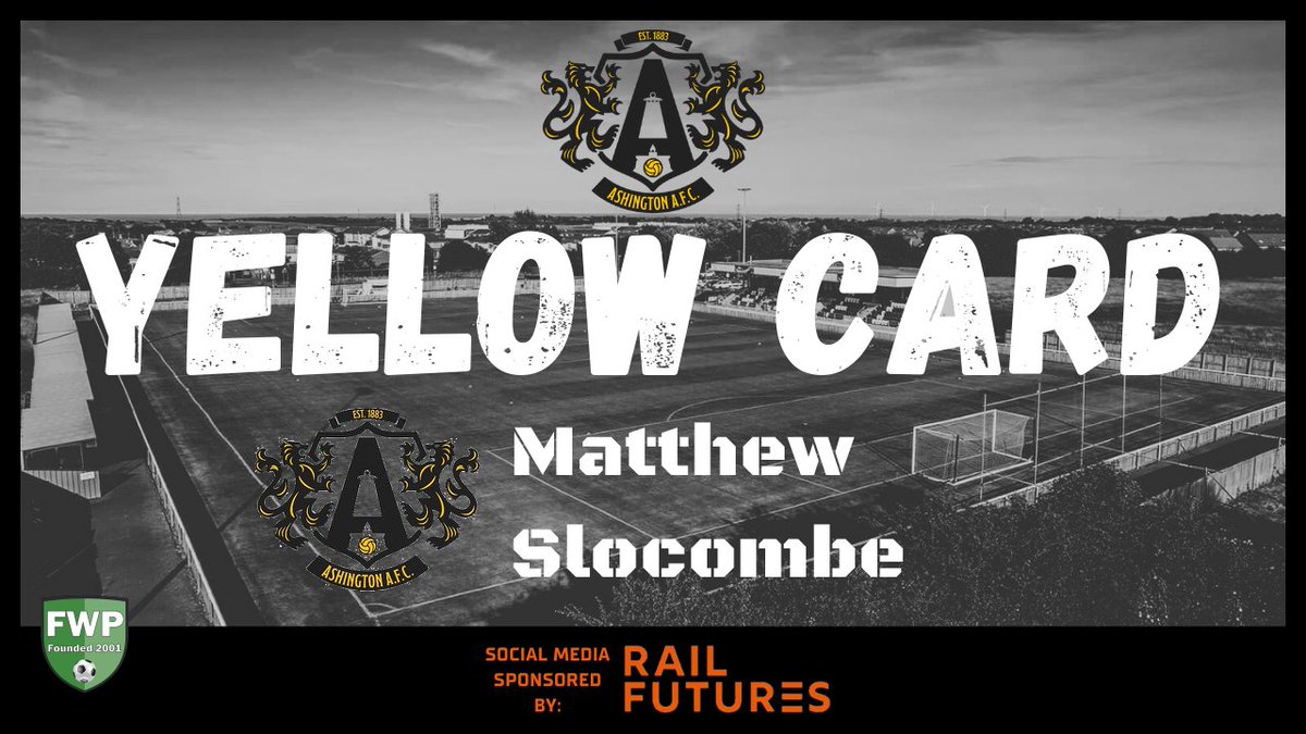 YELLOW CARD: Matthew Slocombe - Ashington AFC (21') <a href="/PitchingIn_/">Pitching In</a> fwp.co/fXt3a2