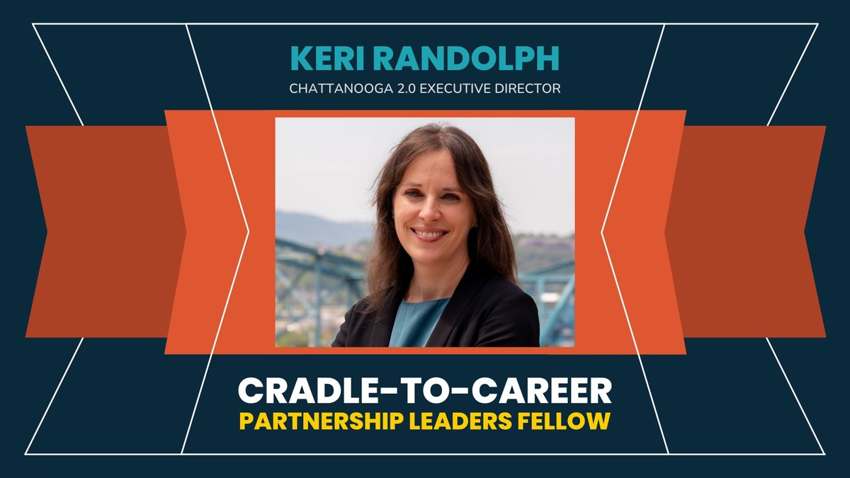 chattanooga2pt0's tweet photo. We are proud to announce that our Executive Director, Keri Randolph, is part of the first cohort of 22 exceptional #placebased leaders selected for EdRedesign’s Fellowship for Cradle-to-Career Partnership Leaders! https://t.co/YtU3lYmOCa
#Innovation #CommunityLeadership https://t.co/rE7f3TqzTT