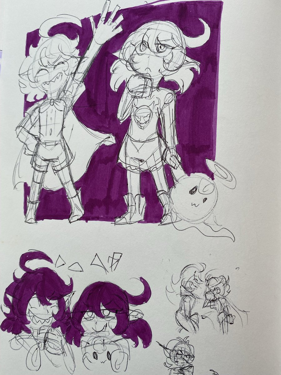 HiddenHope44's tweet photo. @linllen Here’s an old sketchpage of them when they were little btw https://t.co/Q6BTmsh6ZS