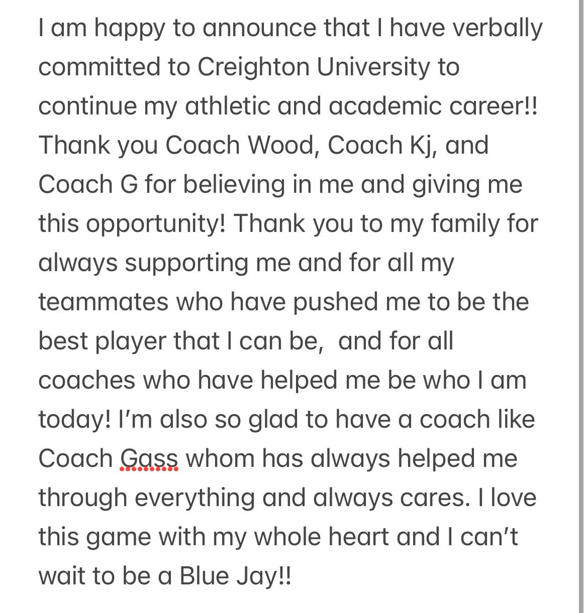 COMMITTED!!!!
<a href="/BluejaySoftball/">Creighton Softball</a> 

<a href="/CoachKristaWood/">Krista Wood</a> <a href="/GarrettFurnal/">Coach G.</a> <a href="/KjirstynNicole/">Kjirstyn❤</a>