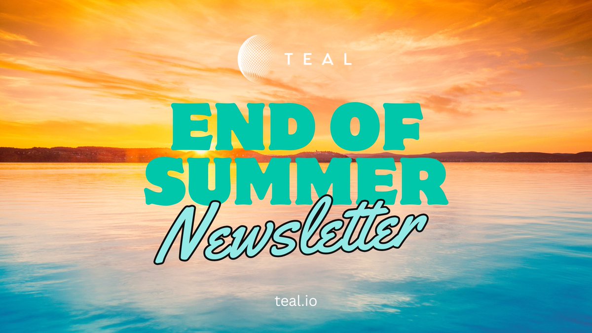 Join us as we celebrate the highlights of summer and look forward to an exciting fall! Discover innovations and insights in TEAL's End of Summer Newsletter. 📰☀️ Read Now linkedin.com/pulse/teals-en…
#TEAL #TechNews #Innovation #EndOfSummerNewsletter