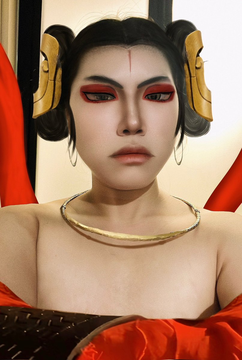 It's my first time to make up Nezha, and I'm not used to using my real hair as a styling tool. Although I have painted some hair on it, this is actually just an attempt to make up, and then I will buy the right clothes, props and wigs.

#blackmythwukong #BlackMythWukong