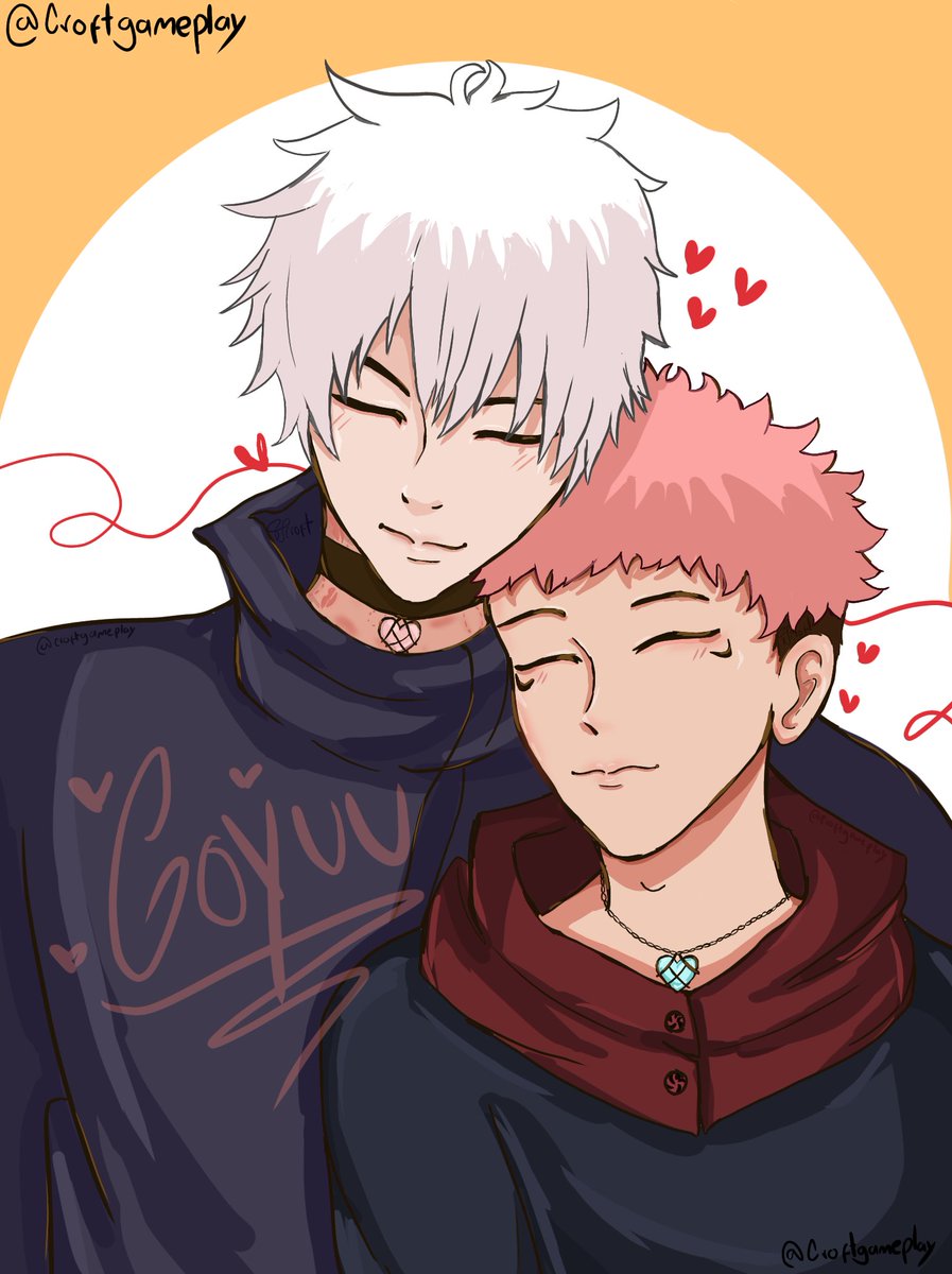ArthyCroft's tweet image. New drawing for Goyuu lovers. You can use it as wallpaper or match. #goyuu #satoru #SatoruGojo #yuuji #JJk