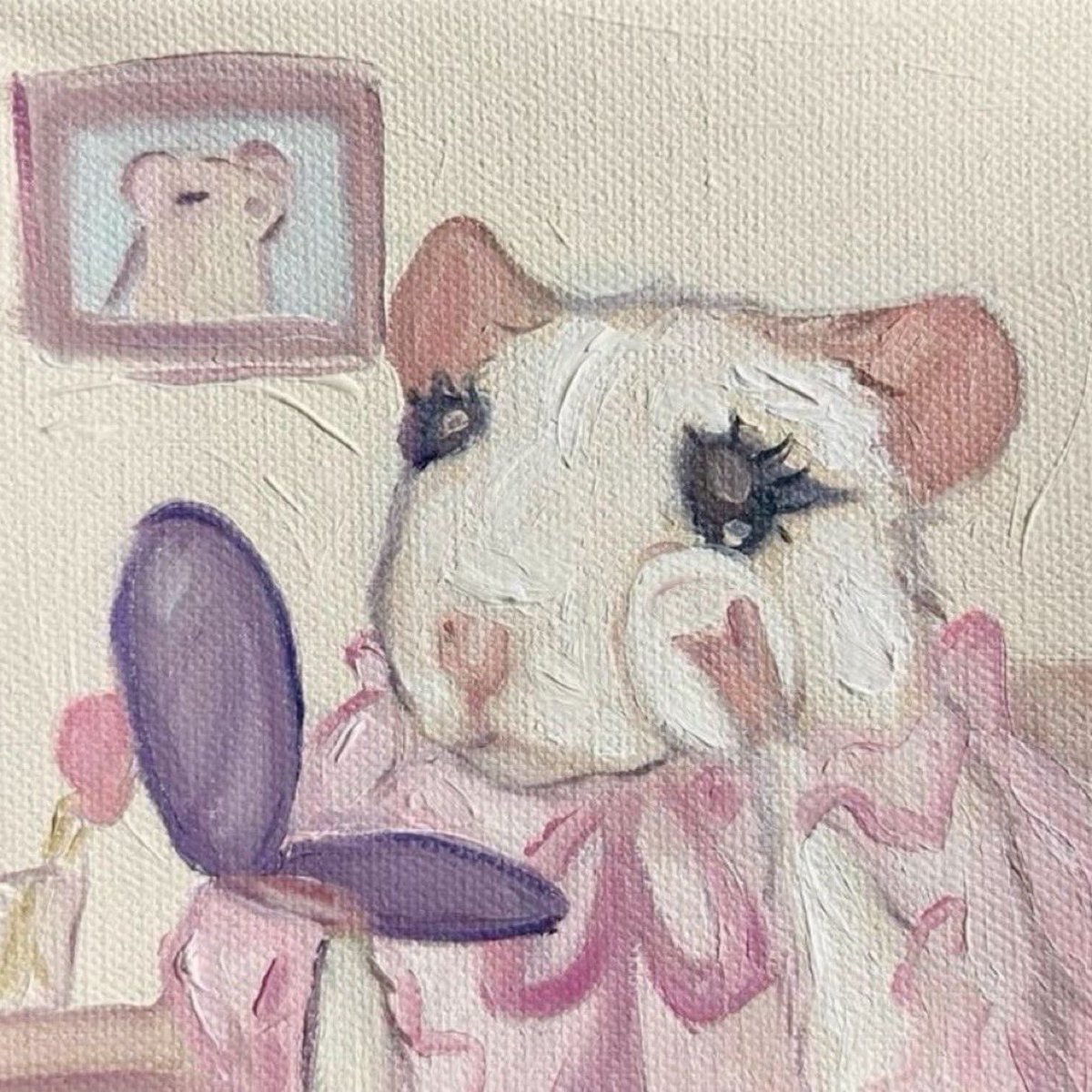 yo maquillándome mientras escucho la música más violenta y vulgar q existe