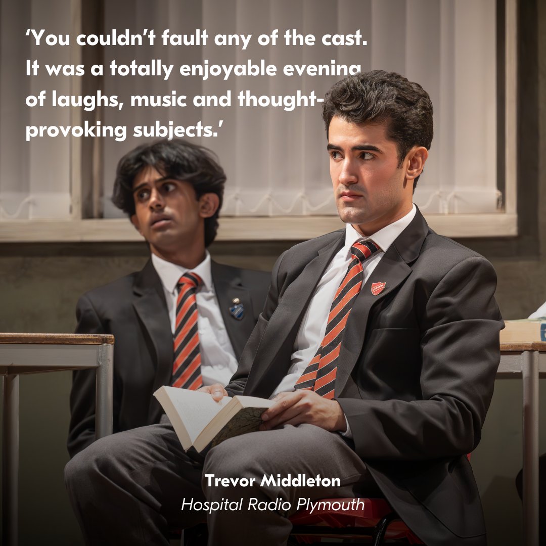TRPlymouth's tweet photo. The History Boys have arrived, and the reviews are spectacular! ⭐

We are thrilled to hear our audiences have been enjoying The History Boys, here until Sat 21 Sep!

There's still time to grab tickets while the show is here this week!

🎟️ https://t.co/UhtnoI3Q0d https://t.co/KISgrGwPow