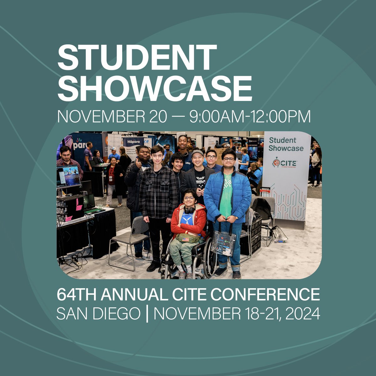 The student showcase is an opportunity for students to share technology projects at #CITE2024. If you have a group of students that would like to participate, apply today! To apply, visit: form.asana.com/?k=IG1nXp5Pkkx…
#CITE_EDU #k12sysadmin #edtech #technology