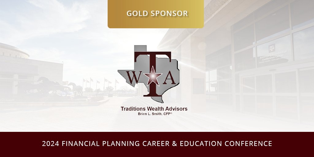 Thank you, <a href="/TraditionsWA/">Brien Smith</a>, for being a Gold Sponsor of #tamuFPC24!

We are grateful for you consistent generosity, which continues to empower the careers of aspiring financial planners.