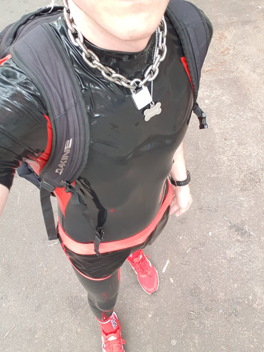 Me on the way to very hot rubber date. Just minutes before I was kneeling blindfolded with tied hands in front of two rubber masters.