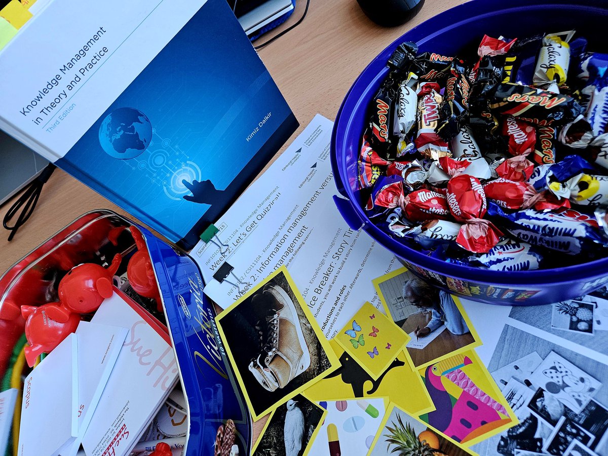 Dr Frances Ryan (she/her) (@francesryanphd) on Twitter photo Everything is ready for the first day of my Knowledge Management module <a href="/EdinburghNapier/">Edinburgh Napier University</a>. Should be great fun with lots of laughter and discussion, and (importantly) a lot of learning! Everything is ready for the first day of my Knowledge Management module <a href="/EdinburghNapier/">Edinburgh Napier University</a>. Should be great fun with lots of laughter and discussion, and (importantly) a lot of learning!
