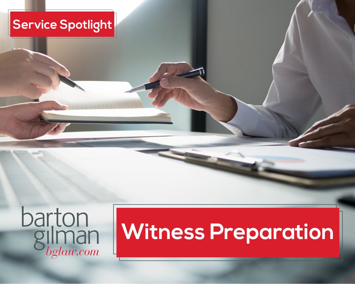 We help witnesses provide compelling testimony during depositions and at trial. Pamela Slater Gilman, a trial lawyer with a 40-year career, leads our witness preparation practice and has prepared countless witnesses for deposition and trial testimony. bglaw.com/services/witne…