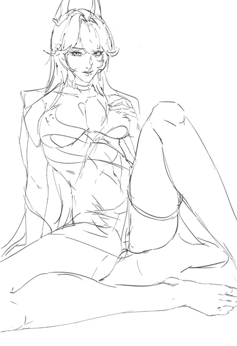 #勝利の女神NIKKE 
#NIKKE 
#니케 
#レッドフード 
#RedHood
草图 