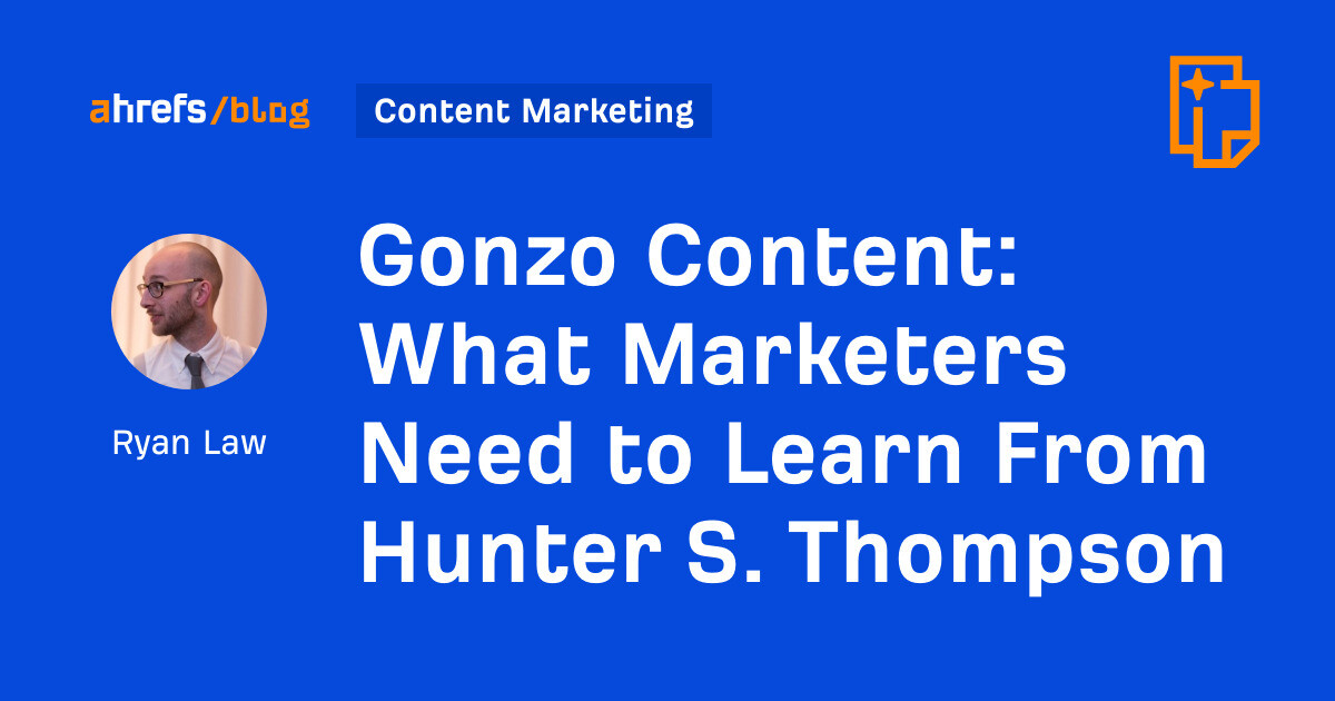 Gonzo Content: What Marketers Need to Learn From Hunter S. Thompson dlvr.it/TDNqTP