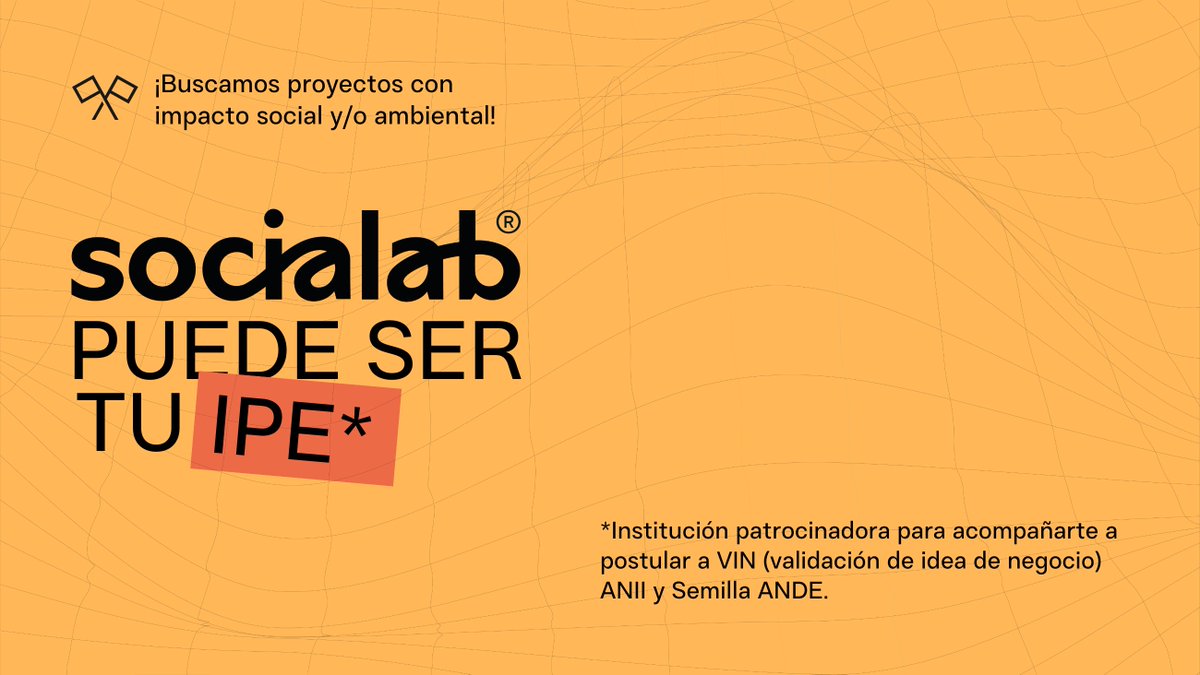 ¿Tenés un emprendimiento con impacto social/ambiental? 

¡QUEREMOS CONOCERTE! 
Completá el formulario en nuestra página web y nuestro equipo de emprendimientos se pondrá en contacto contigo. 
➡️ socialaburuguay.com/emprendimientos

✨No hay nada más rentable que hacer lo que te apasiona✨