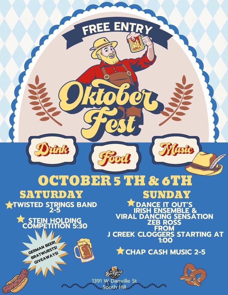 Jcreekcloggers's tweet photo. Catch Zeb Ross of the JCreekCloggers on October 6th at 1:00 p.m.  in South Hill, VA at The Backyard Brews &amp; Bites.  He will be doing a meet and greet, as well as some fun dance moves and audience participation dances!  #dancing #bbq #jcreekcloggers #zebross https://t.co/yF8oHfeeO5