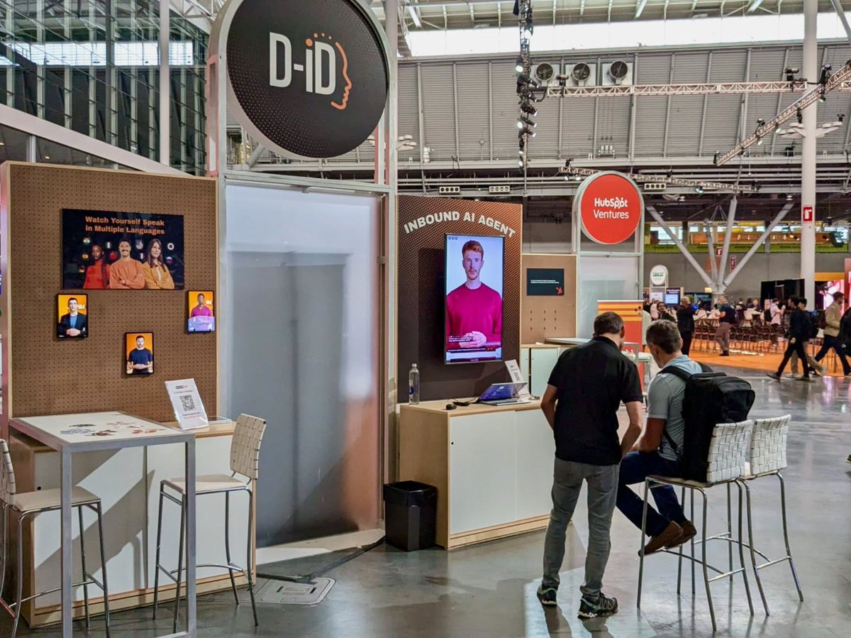 D_ID_'s tweet photo. #INBOUND24 has OFFICIALLY kicked off!!! 🥳🎉

Visit Booth #43 to meet "Ian, the Inbound Buddy", try out our latest #AI-powered tools—#VideoTranslate & #VideoCampaigns—and learn how they can expand your global reach and turn generic outreach into personalized interactions! 🤩🚀

Plus, catch @Tomer_Zuker at the Content & Creators stage at 4pm to discover how #GenerativeAI & #DigitalAvatars can boost engagement, increase conversions, and drive growth—all while maintaining that human touch. 🤖🦾