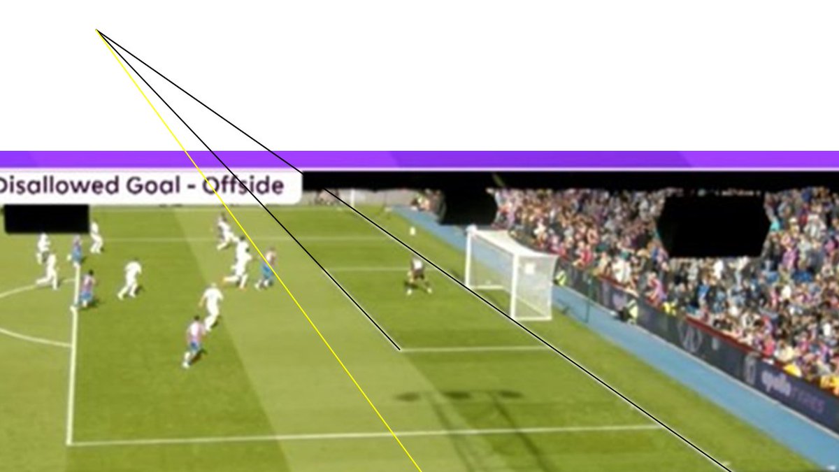 midgester's tweet photo. Hey @PLMatchCentre and @FA_PGMOL , hope you're well? Here's the reverse angle from the @CPFC vs @LCFC VAR review which you didn't seem to dwell on. I've added lines (using PowerPoint!!!) which aren't exact but are quite interesting nonetheless. Thoughts? https://t.co/l2Cg5GmhuW