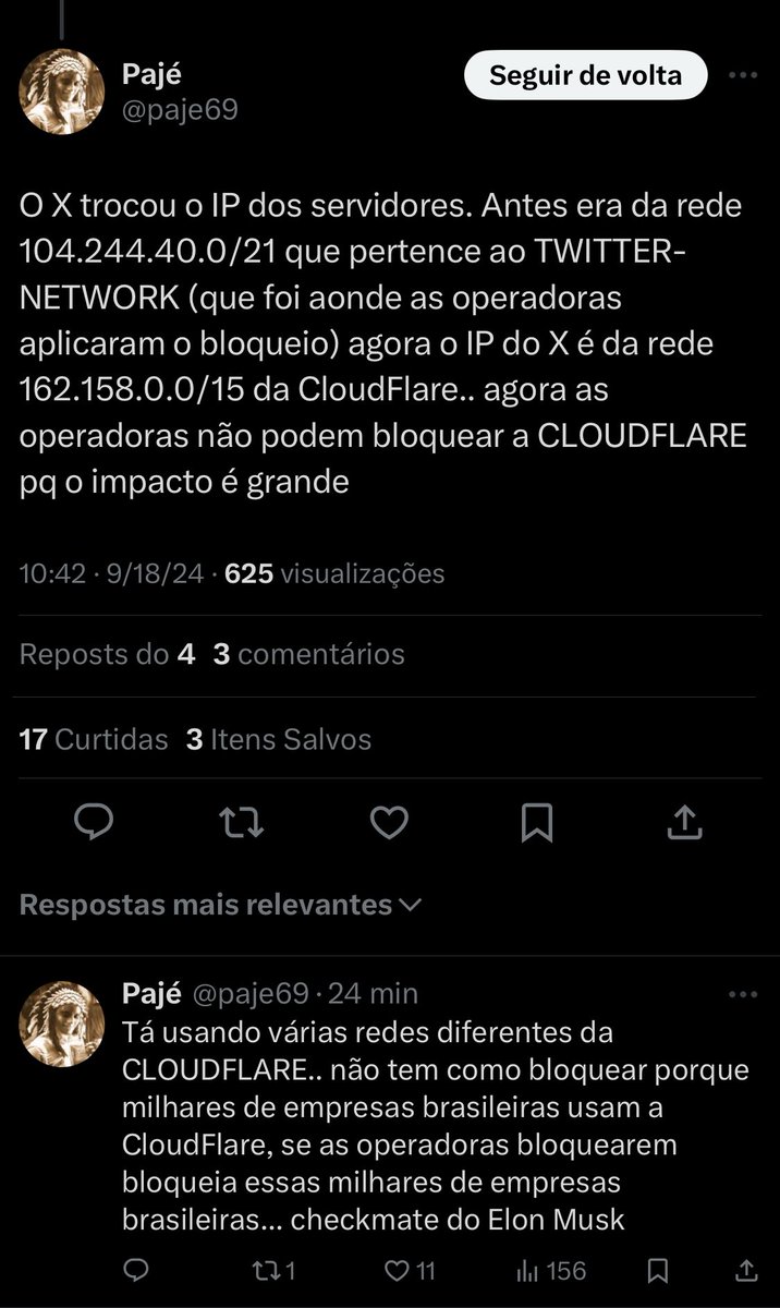 Deus por favor que tenha sido isso pq seria engraçado para um caralho