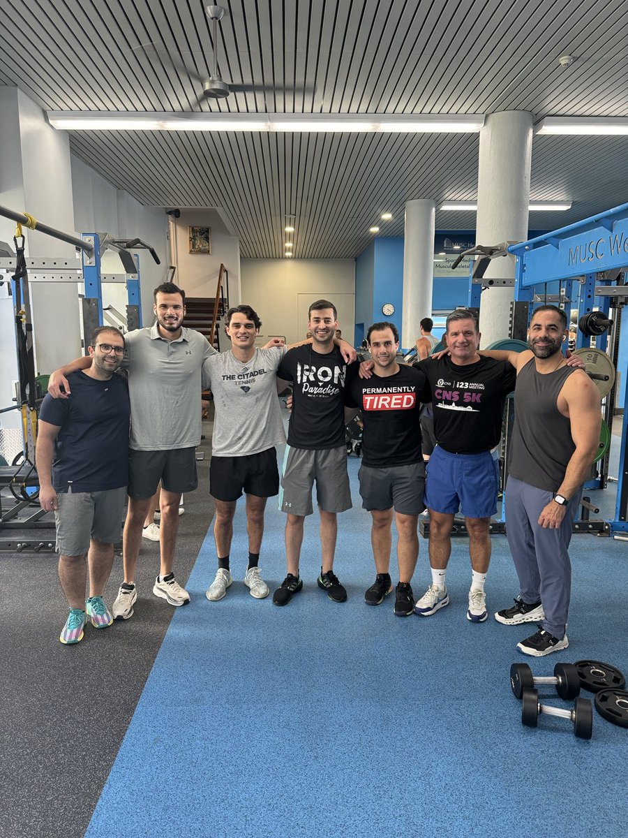 Alex Spiotta (@alex_spiotta) on Twitter photo There is strong - and then there is Neurosurgery strong! One of benefits of having <a href="/MUSChealth/">MUSC Health</a> gym on the medical campus; when you decompress following a full day of cases you meet up with the team ! @holycityneurosurgery <a href="/radomingoc/">Ricardo A. Domingo Cabreja, MD</a> @drjmartinez @mattppereira @bsaway There is strong - and then there is Neurosurgery strong! One of benefits of having <a href="/MUSChealth/">MUSC Health</a> gym on the medical campus; when you decompress following a full day of cases you meet up with the team ! @holycityneurosurgery <a href="/radomingoc/">Ricardo A. Domingo Cabreja, MD</a> @drjmartinez @mattppereira @bsaway