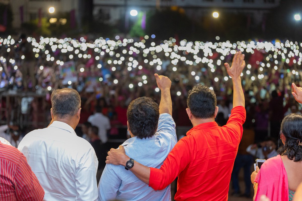 anuradisanayake's tweet photo. Joined the Gampaha Grand Rally today (18), part of our victory rally series. Your presence and support for the 2024 presidential election, which will steer our country towards a new renaissance and a vision of a "Thriving Nation, A beautiful Life," are truly commendable! https://t.co/EX3qToyJKS