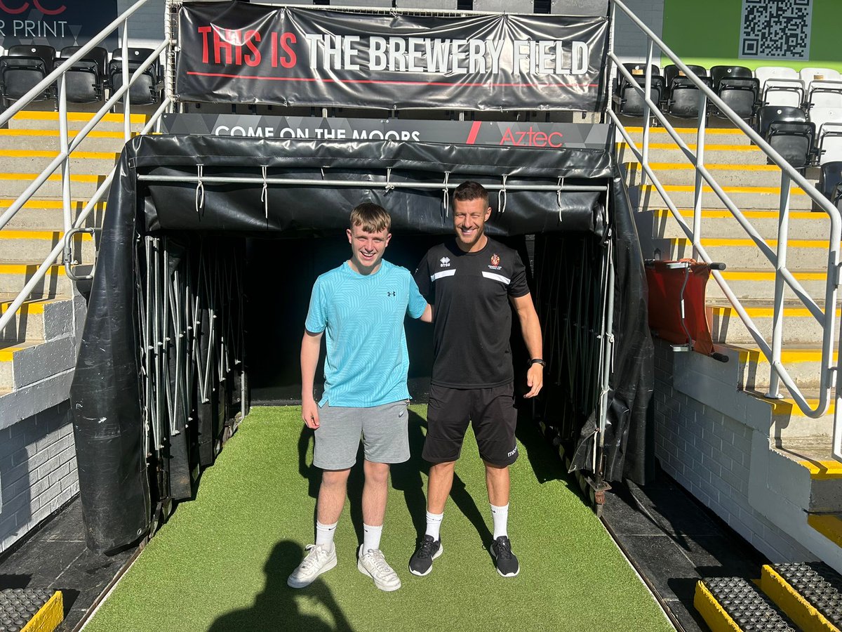 Spennymoor Town FC (@spennymoortown) on Twitter photo Good luck to Moors fan Kai Fletcher who has been a huge help to us in various Moors in the Community projects over the past year.
Kai (left) is leaving to join the Army and he goes with the best wishes of everyone at the Football Club.
Good luck, <a href="/KaiFletcher44/">Kai Fletcher</a>!
#Moors Good luck to Moors fan Kai Fletcher who has been a huge help to us in various Moors in the Community projects over the past year.
Kai (left) is leaving to join the Army and he goes with the best wishes of everyone at the Football Club.
Good luck, <a href="/KaiFletcher44/">Kai Fletcher</a>!
#Moors