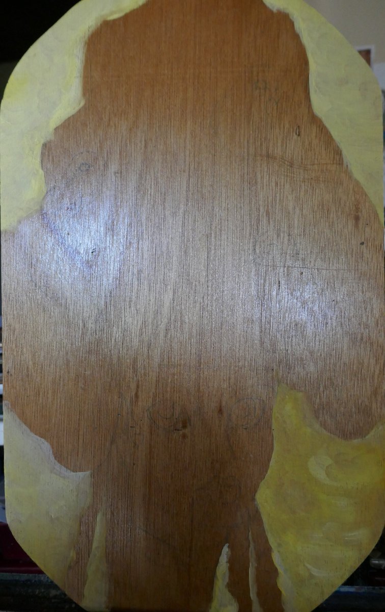 #WIP Work in Progress! Original Big Eye #Rococo Maiden with #Lovebirds #Fantasy #Painting...

The original painting is duo oils on a wood panel cut to fit a vintage frame.  I've only worked on the background at this point, a soft yellow that lets the panel shine through a bit.