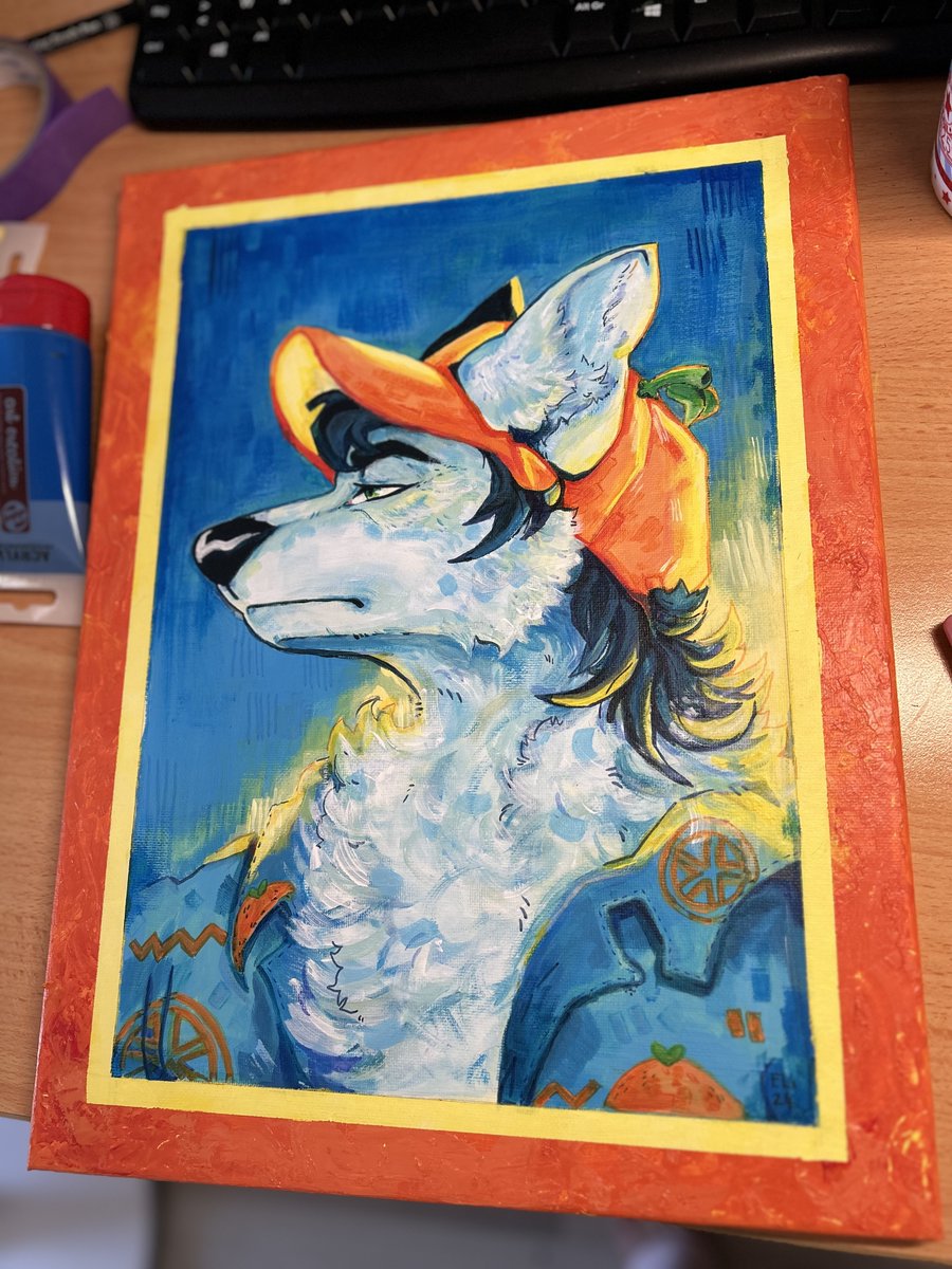Tayakoi's tweet photo. Wanted to do some acrylic painting for #Fluufff ! Gonna be for sell at my booth ♥ https://t.co/SqntKJeisq