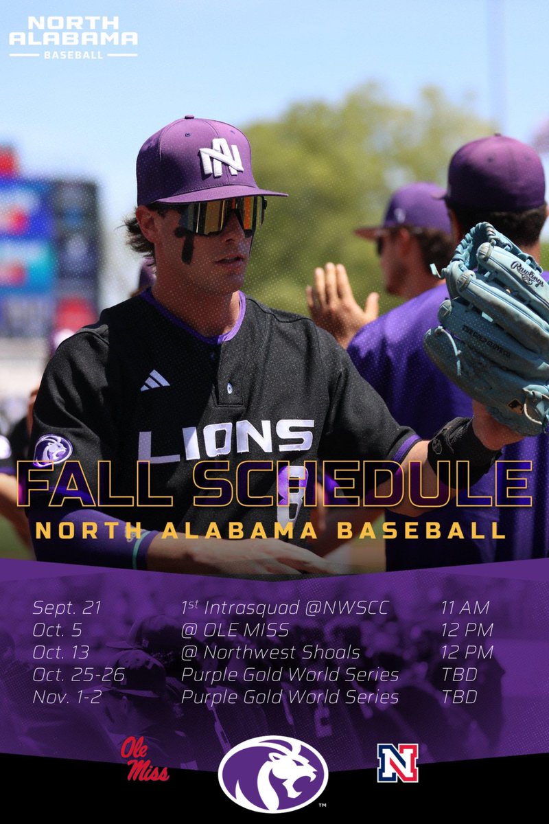 ⬇️ FALL SCHEDULE ⬇️

#RoarLions #RaisetheRoar