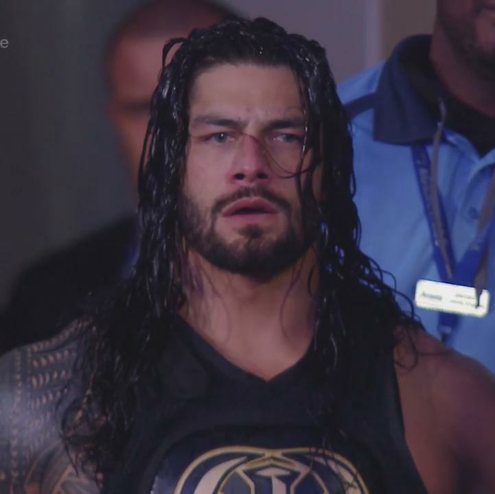 Back then when Roman Reigns used to wear eye contact lenses??

Btw what's his natural eye color ??