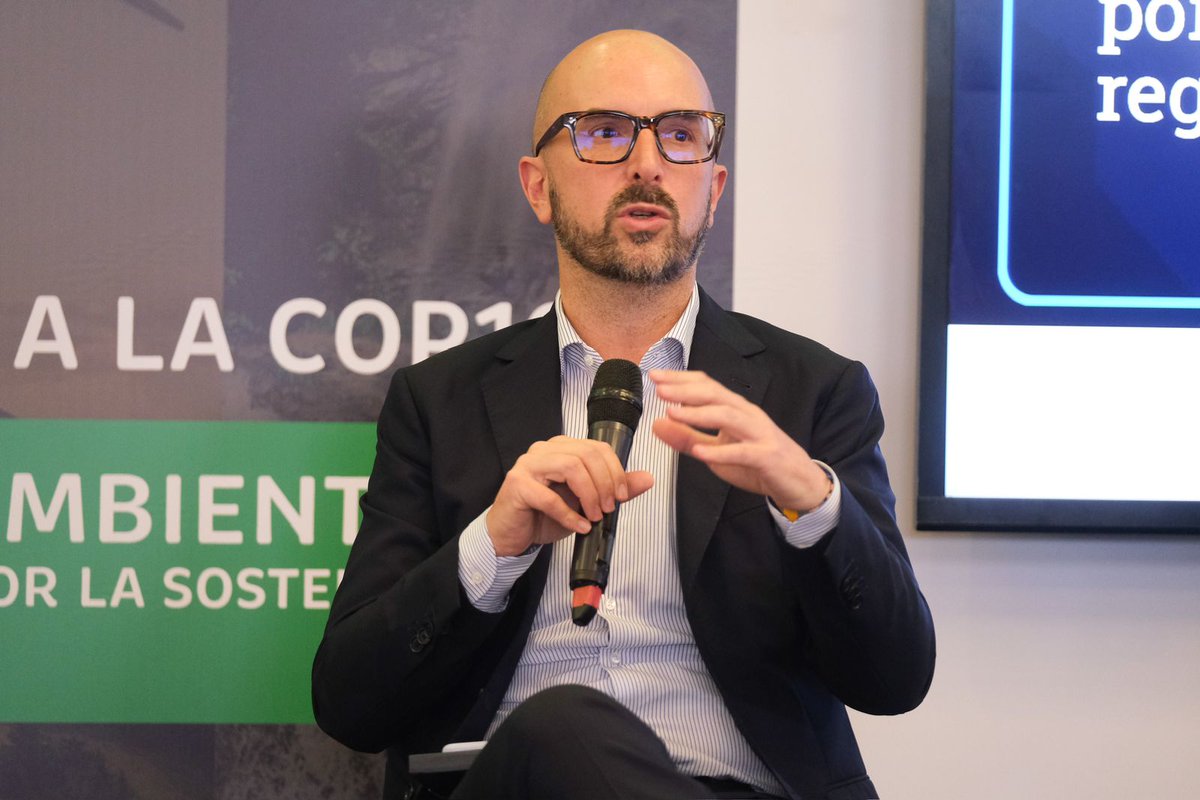 "Desde la <a href="/UEenColombia/">Unión Europea en Colombia 🇪🇺</a> estamos trabajando con algunos departamentos y el sector privado con el fin de encontrar soluciones contundentes y prácticas para que en Colombia se pueda producir sin causar daño a la biodiversidad", Alberto Menghini Jefe de Cooperación de la