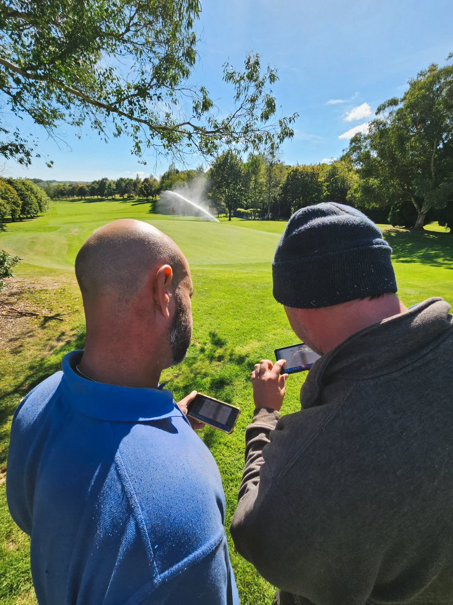 Control System training at the glorious <a href="/Dainton_Park/">Dainton Park Golf</a> 💦 New <a href="/Hunter_Ind_Golf/">Hunter Golf</a> Irrigation System installed by <a href="/OcmisLtd/">Ocmis Ltd</a> ⛳️ <a href="/KARUK_LTD/">KAR UK LTD</a> #HunterGolf #Irrigation