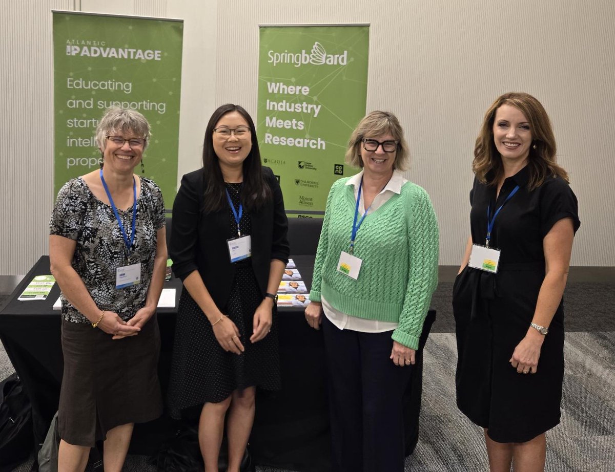 SBAtlantic's tweet image. #TeamSpringboard is in Halifax for the Life Sciences Nova Scotia #BioPortAtlantic event. 
Our Industry Engagement Professionals represent:
➡ @AcadiaU  
➡ @UPEI 
➡ @NSCCResearch 
➡  @SBAtlantic