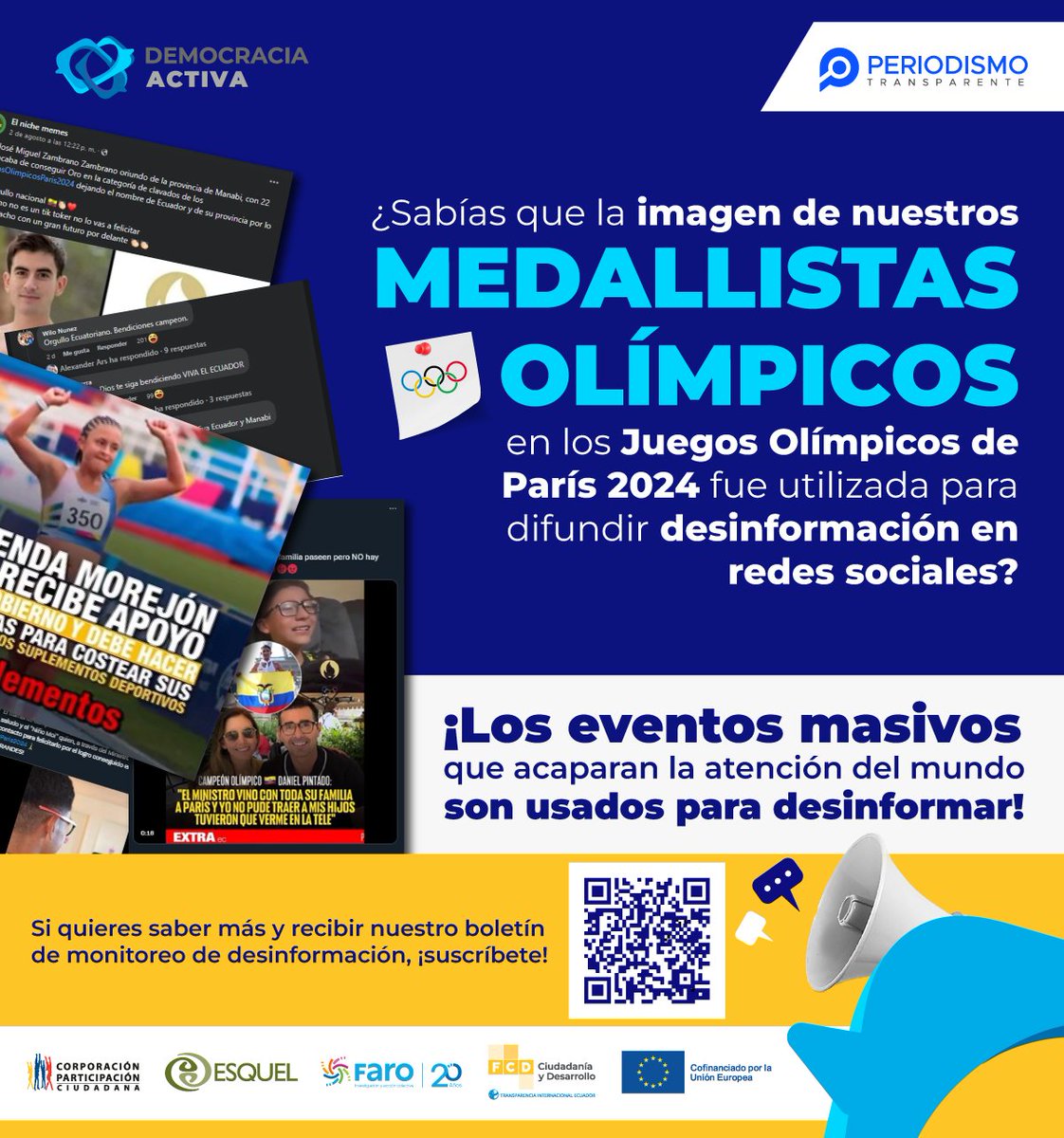 ¿Cómo se usó la imagen de los medallistas olímpicos para difundir desinformación en redes sociales? La desinformación encuentra su nicho en eventos masivos que congregan la atención del mundo. Te lo explicamos en nuestro boletín. ¡Suscríbete! bit.ly/4erqwvJ