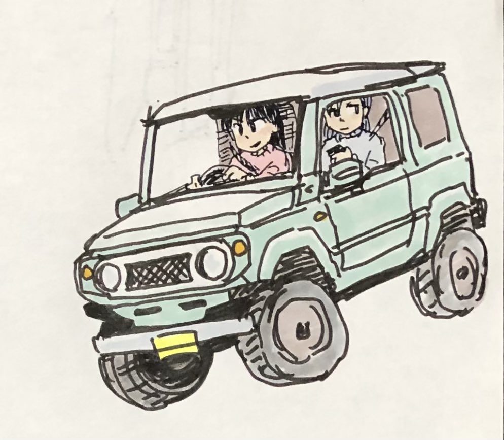 「#みなさん3年前の今頃はどんな絵描いてましたかジムニー 」|zama36のイラスト
