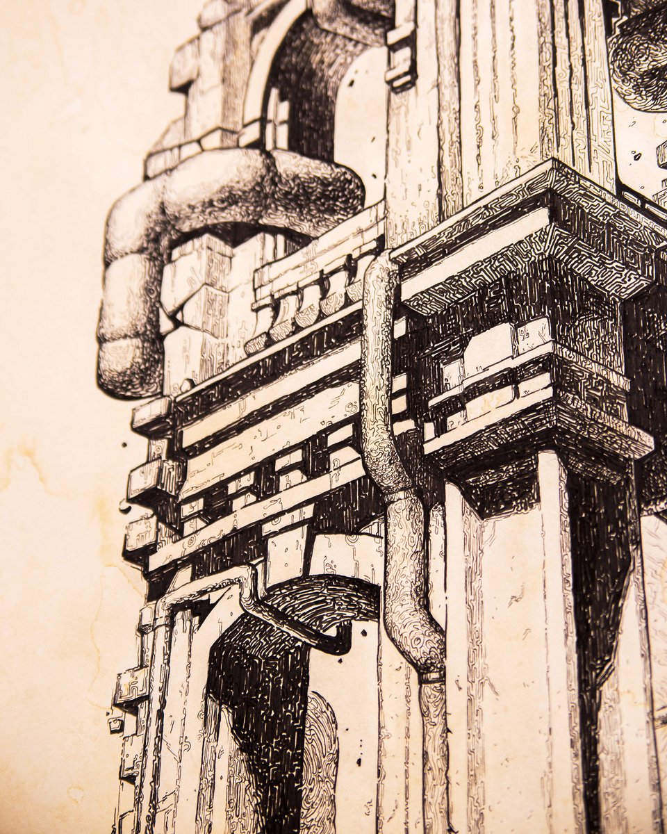 prytulasculpt's tweet photo. Details of my traditional graphic artwork. https://t.co/OATowaueTG