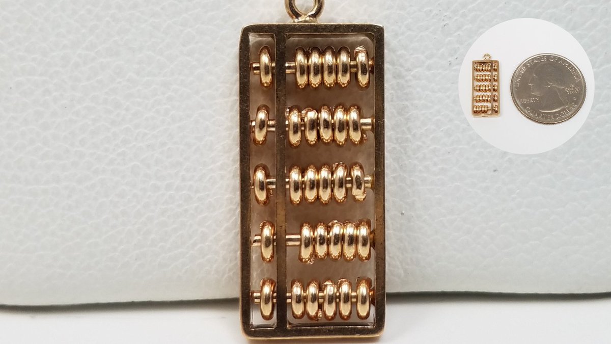 diamondsanddeco's tweet photo. Only $175! So cool!
Vintage Abacus 14k Yellow Gold Charm/Pendant
https://t.co/K3T4Ct9UzD
#rickkleinvehndiamondbrokers #yellowgold #gold #goldcharm #goldpendant #pendants #vintage #vintagejewelry #abacus #vintageabacus #math #Mathematics #mathgift #vintagejewelry #uniquejewelry https://t.co/RU9ZIyku5R